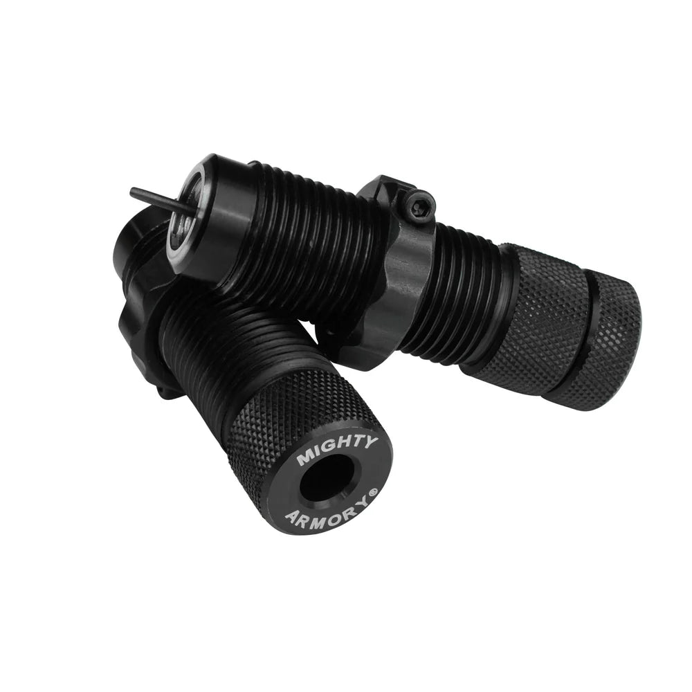 Mighty Armory 9mm Full Length Carbide PRO Reloading Die Set for Mark 7 & X-10, Single Stage and Turret Presses