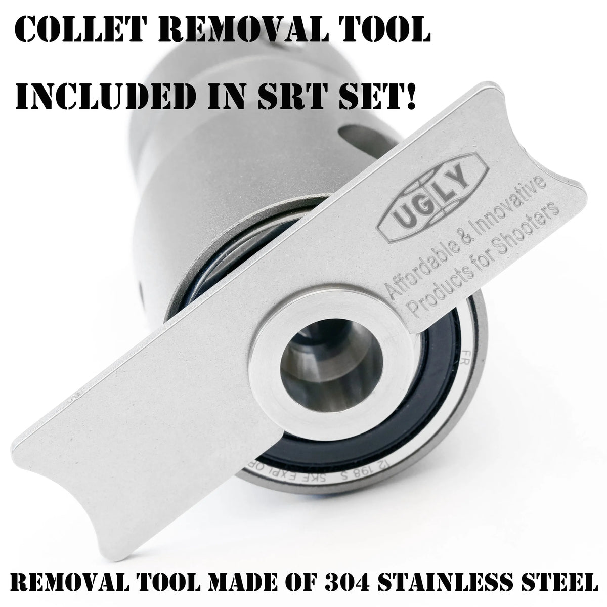 ONE set of UGLY SRT Shoulder Referenced Brass Case Trimmer (GEN 2)