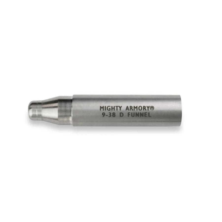 Mighty Armory 9mm, .38 Special, .38 Super, .357 Magnum Powder Funnel Flare for Dillon Press