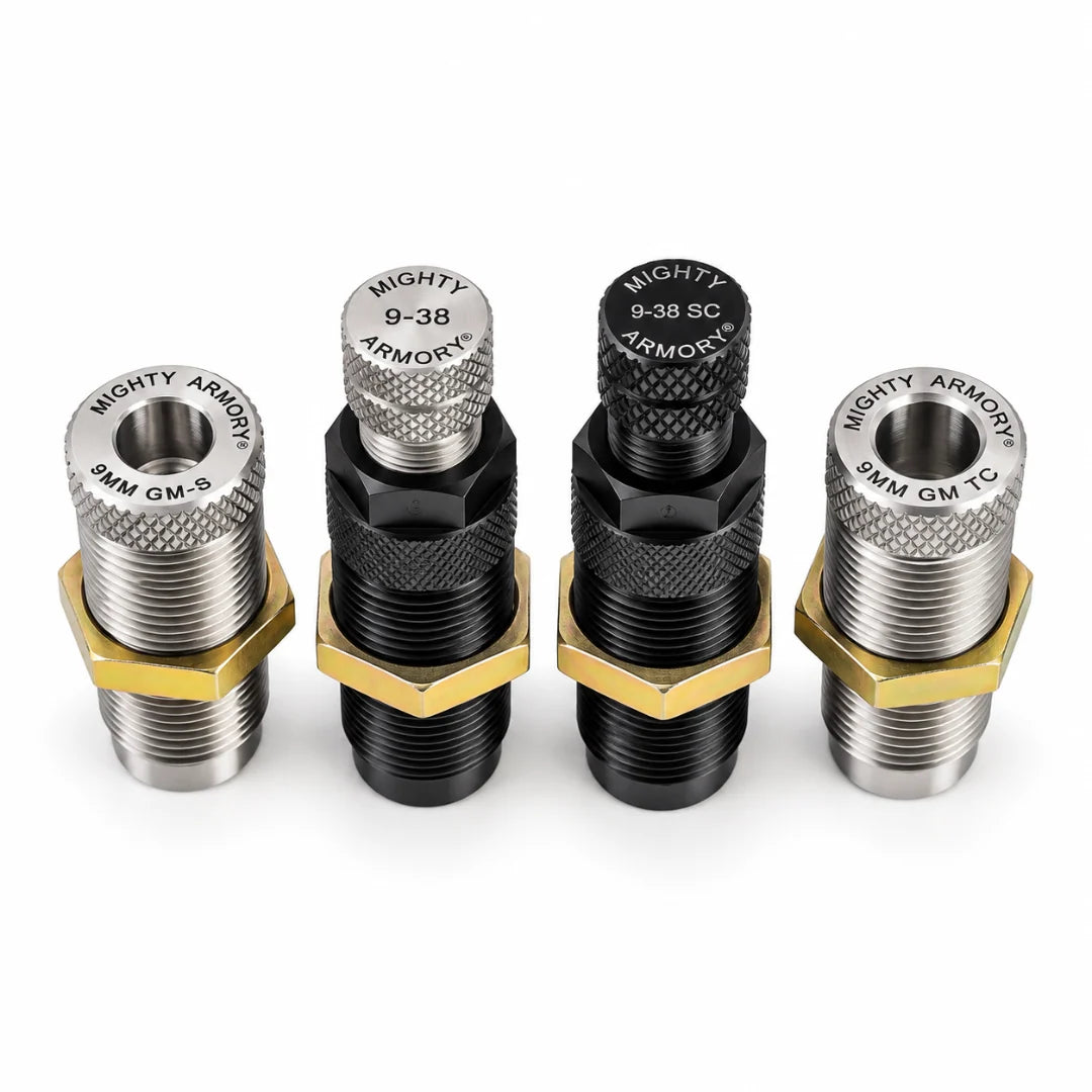 Mighty Armory 9mm Luger Carbide GAUGE MASTER Reloading Dies